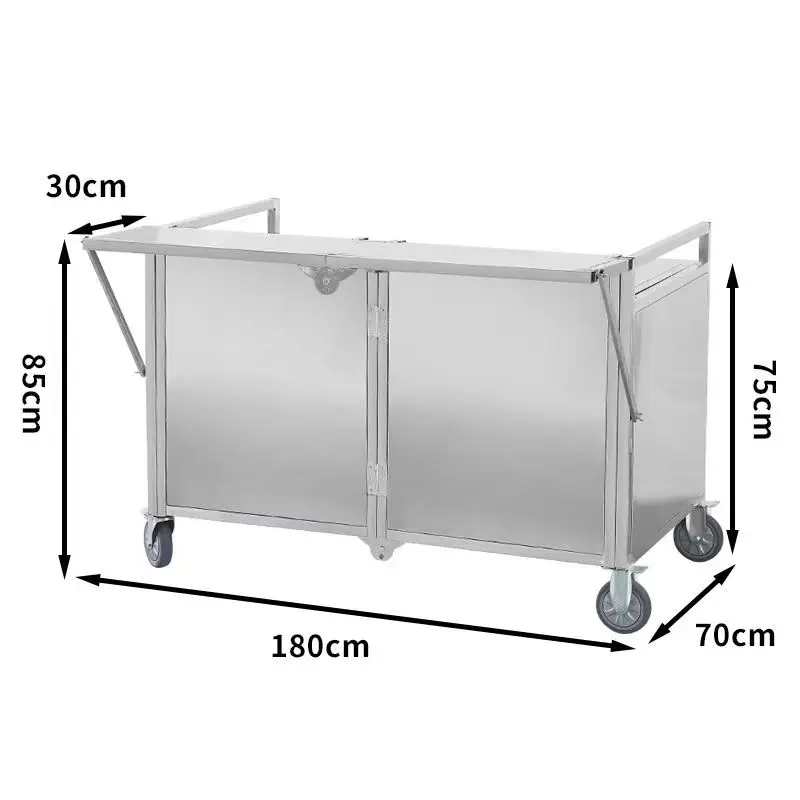 휴대용 접이식 음식 판매대, 유틸리티 카트, 접이식 테이블, 차양막 텐트 포함