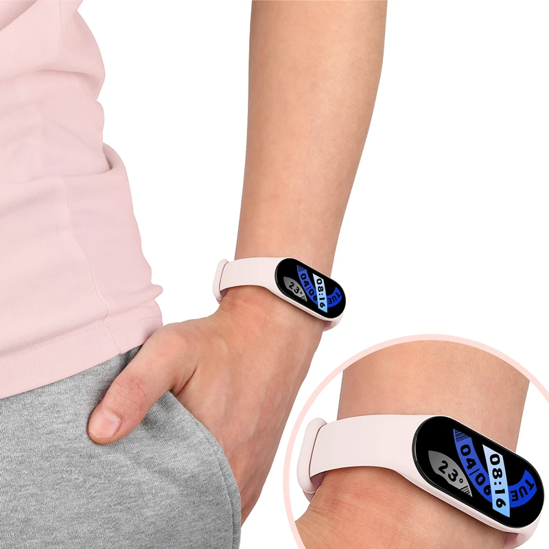 Фото Ремешок силиконовый для xiaomi mi band 7 6 5, спортивный браслет для xiaomi band Mi5 Mi6 Mi7 №5