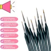 Detail Paint Brushes Set for Tiny Tip Acrylic and Watercolor Painting - Professional Artist Supplies for 40k Miniatures and Face 4