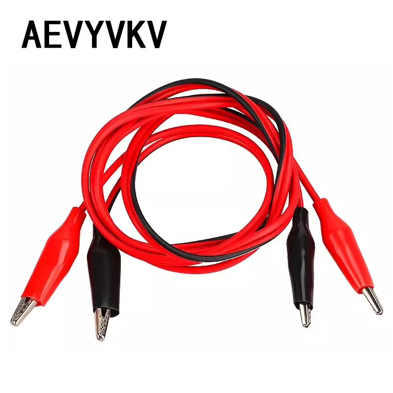 Alligator Cilp to Banana Plug Test Cable Lead Connector Dual Tester Probe Crocodile Clip for Multimeter Measure Tool 1M