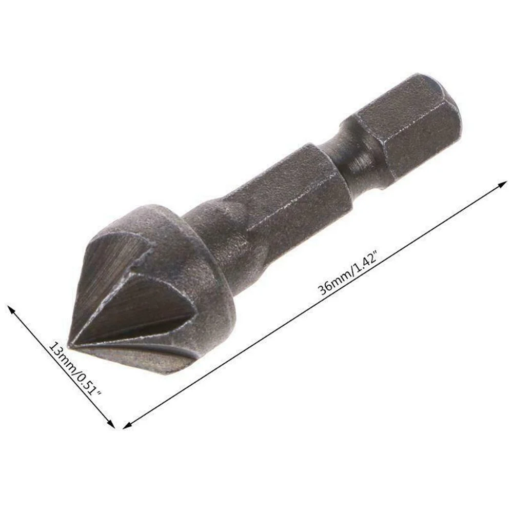 Binoax 90 Degree Countersink Drill Chamfer Bit 1/4\