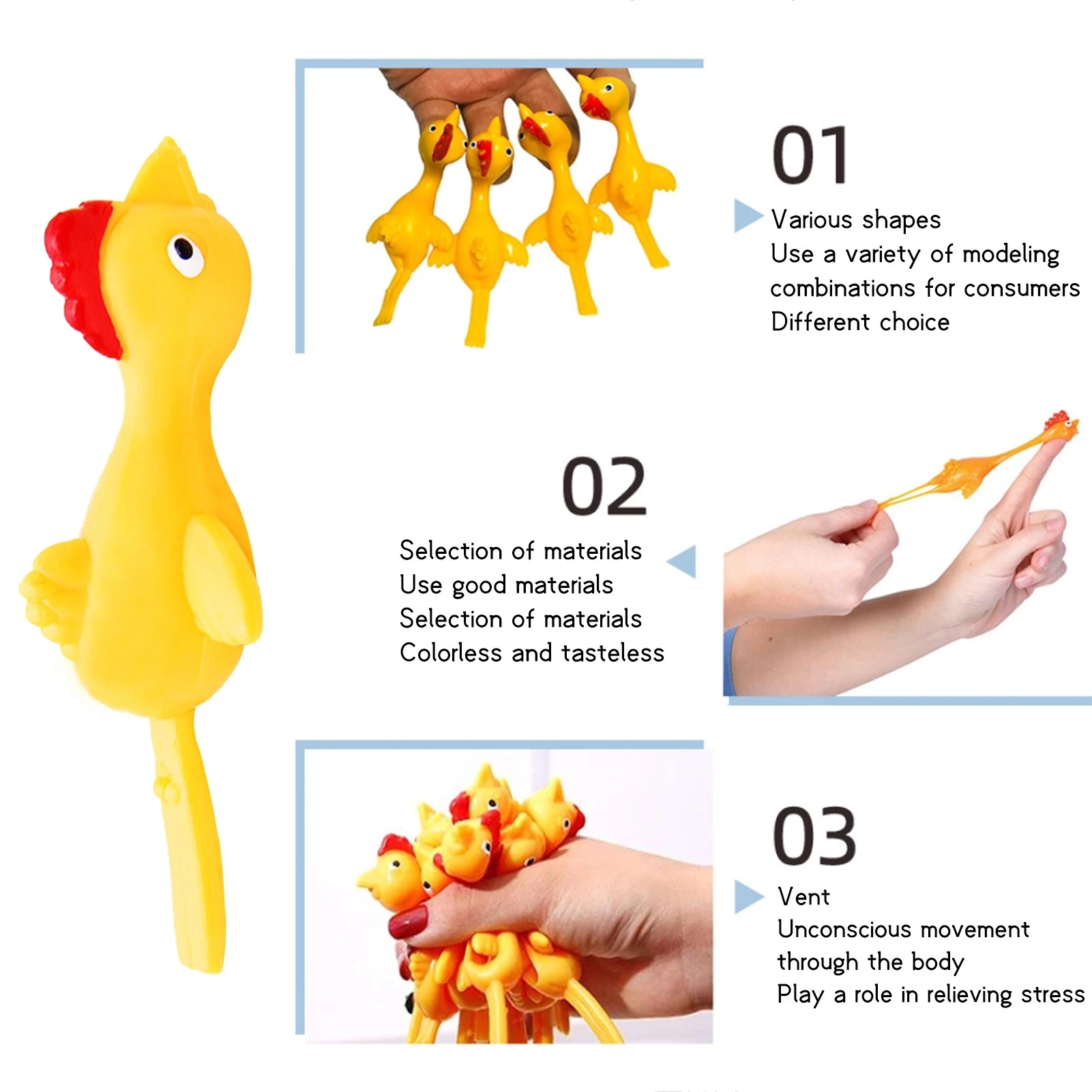 Hot Sale lumière doigt en caoutchouc blague Flying Toy doigt de poulet à la  fronde des jouets de la Turquie s' Sticky enfants catapulte jouets d'avion  - Chine Jouet en plastique et