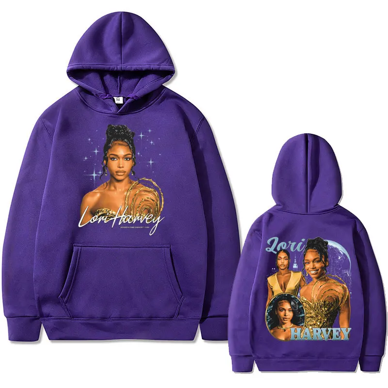 Lori Harvey Sexy Art Aesthetic Graphic Hoodie Men Women Hip Hop Oversized Sweatshirt High Quality Unisex Fashion Vintage Hoodies