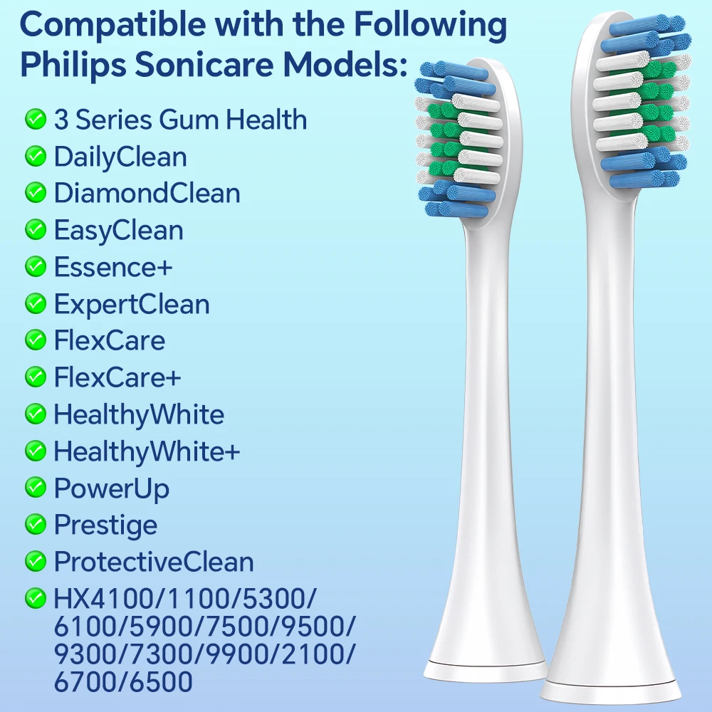 4x 전문가용 교체용 브러시 헤드 및 칫솔 헤드 보관 랙 필립스 소닉케어 전동 칫솔과 호환 가능