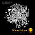 100pcs White-Yellow