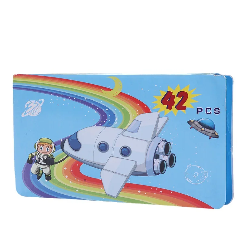 어린이 수채화 연필 문구 선물 상자, 크레용 드로잉 컬러 펜 세트, 42 개