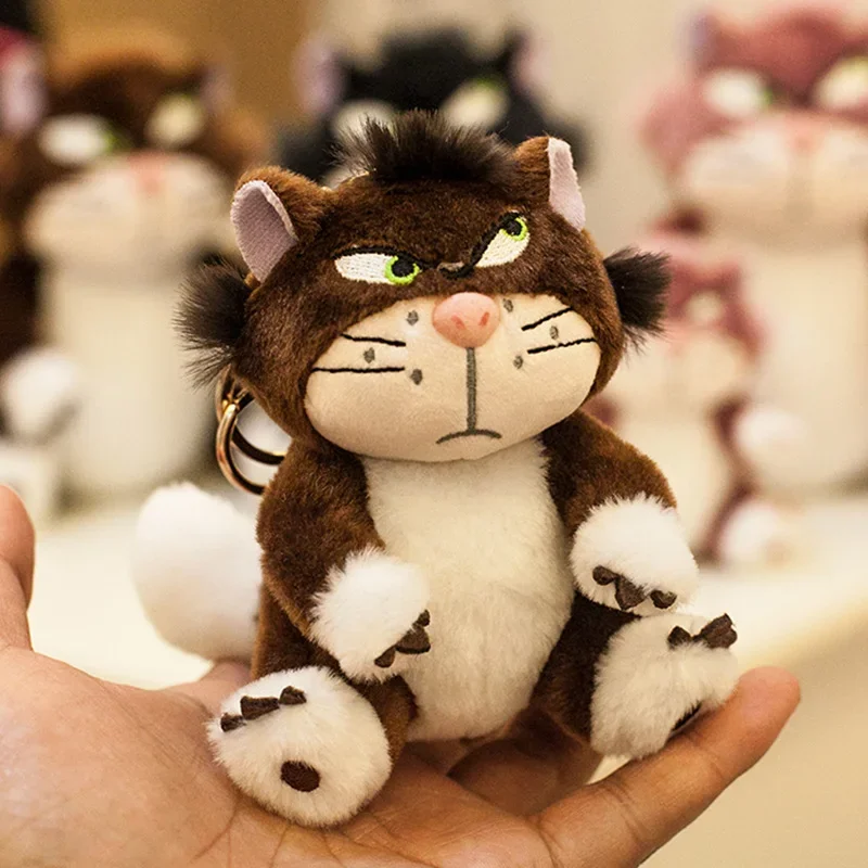 12cm Kawaii Disney Lucifer Plush keychain Doll Bag Pendant Cute Plush Stuffed Toys Backpack Pendant Birthday Gifts For Children 4