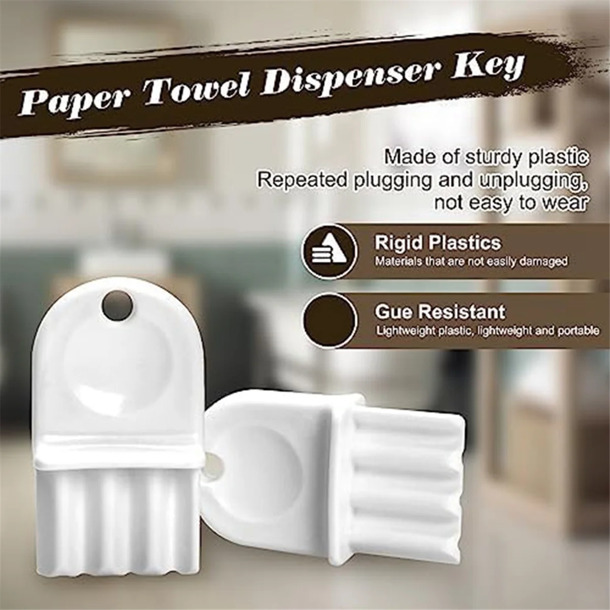 Tissue Dispenser Keys Compatible For Pacific Tissue And Toilet Paper Dispensers