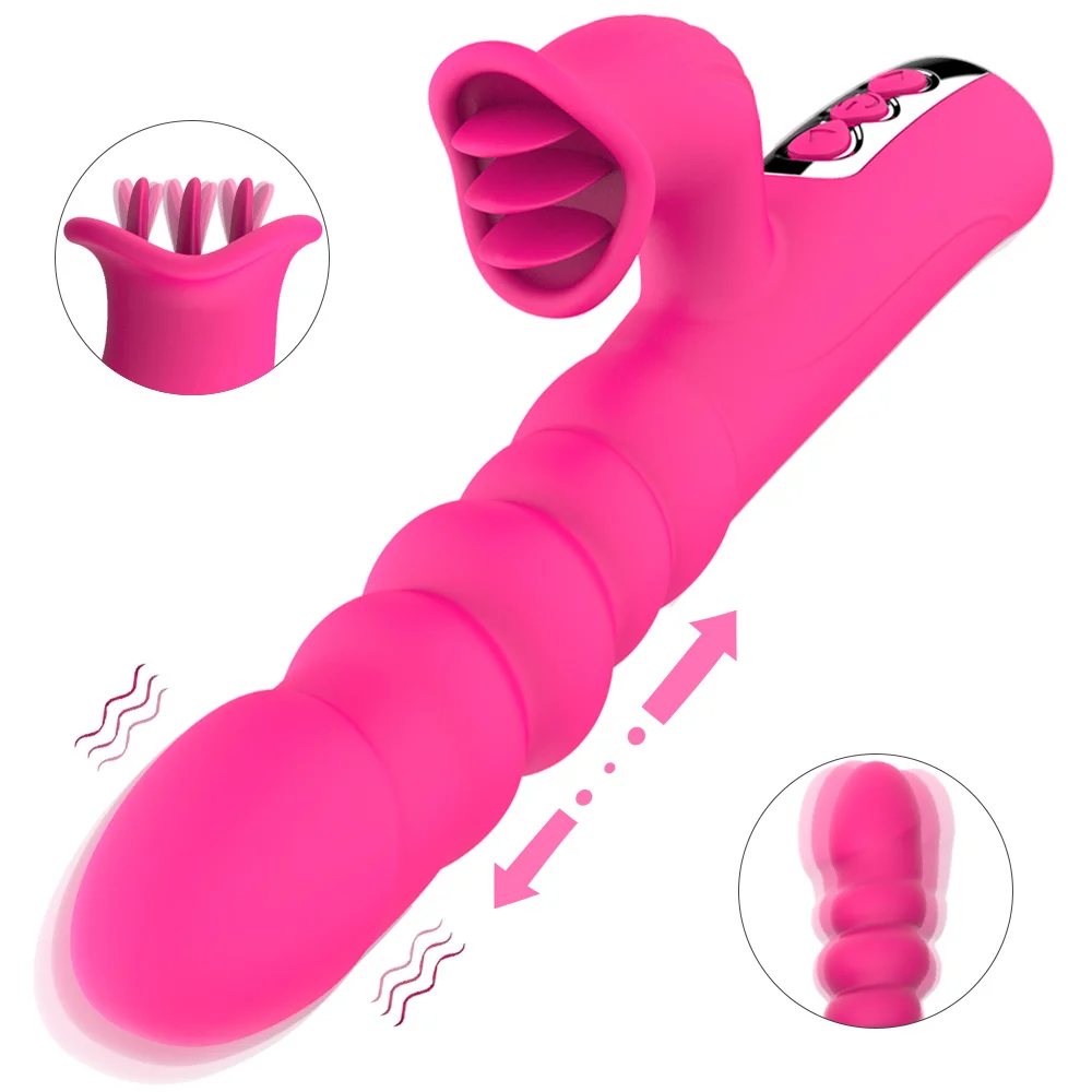 Vibratore a lingua per clitoride dildo telescopico stimolatore_voghion.com