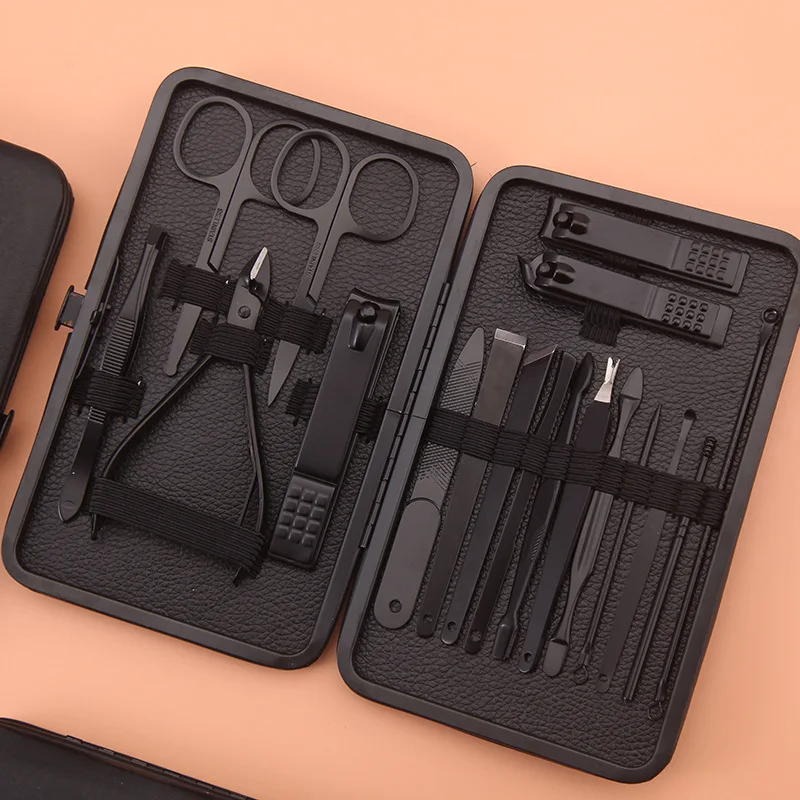 Manicure Cutters Nail Clipper Set nail clipper set nail care kit nail scissors set manicure pedicure kit manicure set manicure sets manicure nail clipper set nail clippers kit Household Stainless Steel Ear Spoon Nail Clippers Pedicure Scissors Tool