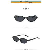 Lunettes de soleil ovales à petite monture pour femmes, nouveau Style rétro, Sexy, marron, tendance, nuances décoratives 5