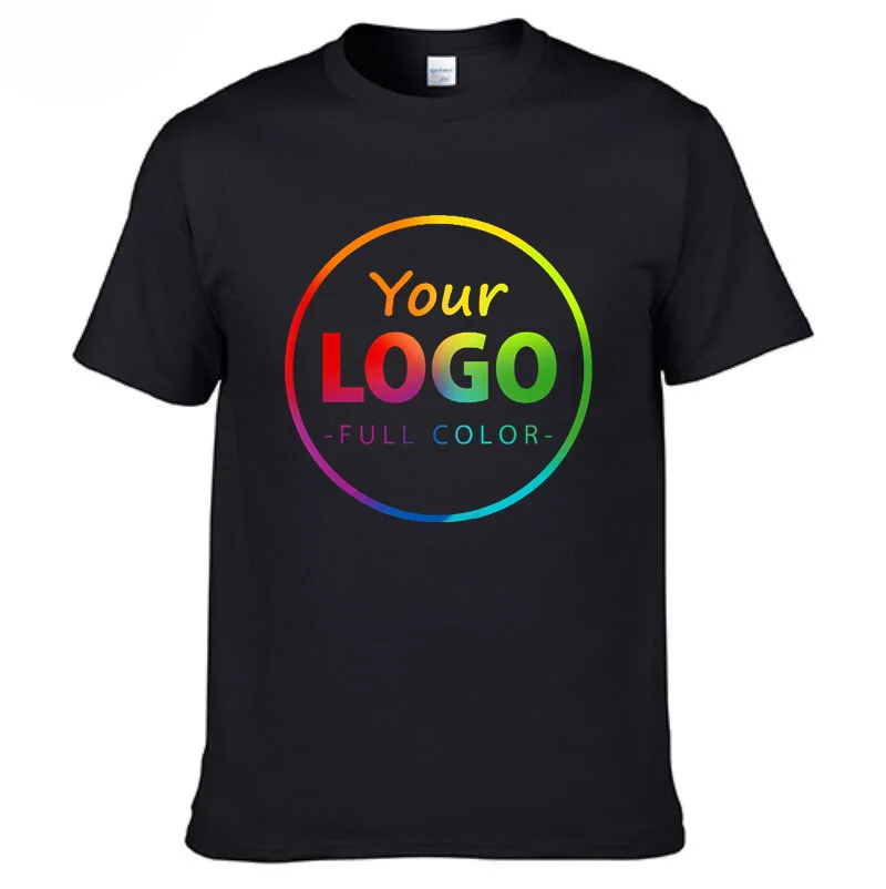 Personalized Cotton T-Shirt with Custom Photo and Text Design