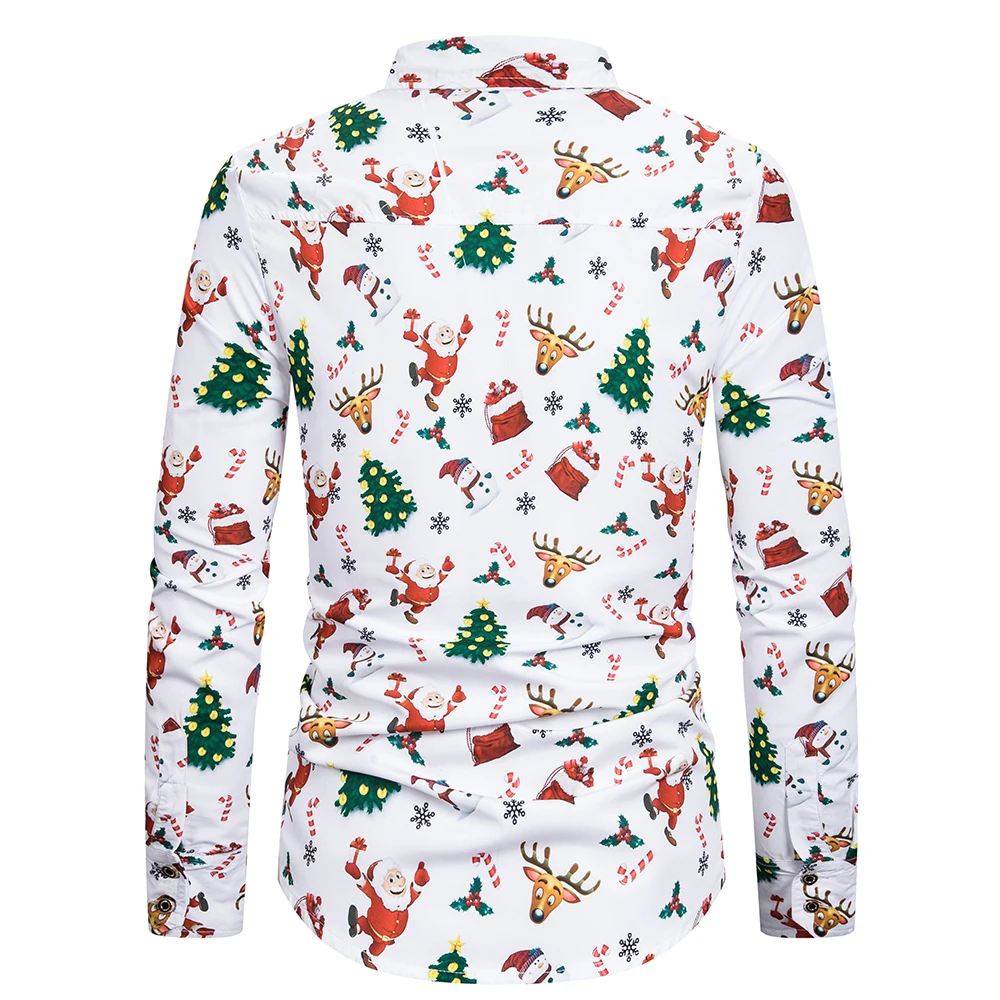Long Sleeve Shirt Men Casual Shirt Men Long Sleeve Shirt Christmas Shirt