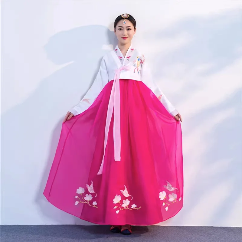 

Traditional Hanbok for Women, Improved Korean Costume, Palace Costume, Dance Performance, Elegant Princess Dress, Wedding Party