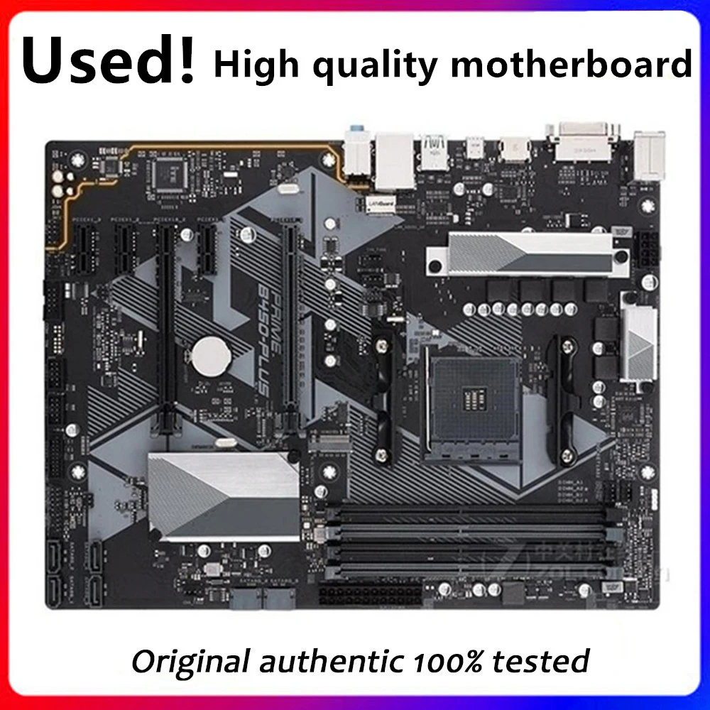 Per B450 Prime B450-Plus Presa Della Scheda Madre Am4 Per Amd B450 Ddr4 Usb3.0 Sata3 Scheda Madre Desktop Originale Scheda Madre Usata