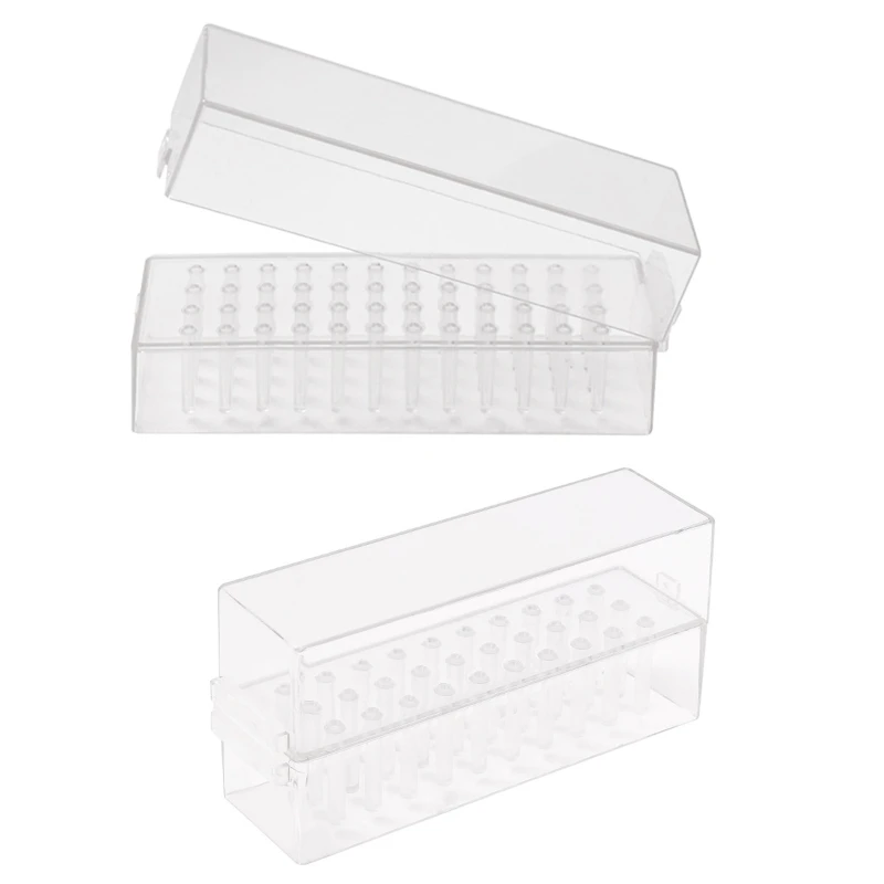 

Multi-Purpose Storage Box 30/48 Holes Drill Bits Holder for Case Manicure T