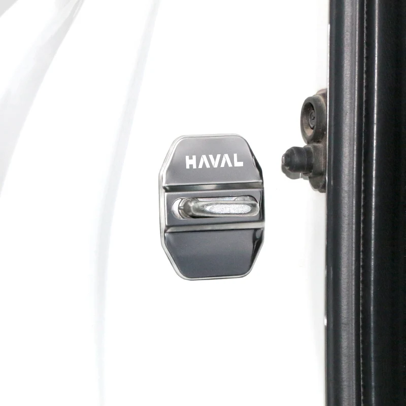 4pcs Car Door Lock Cover Case Protect Anti Rust Buckle For Haval H5 H6 H7 H9 F7 F7X auto Accessories Car Styling car door lock cover