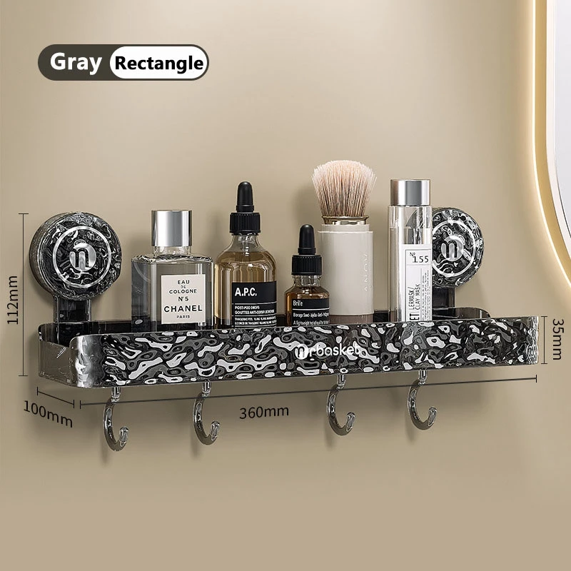 Scaffale Di Stoccaggio Salvaspazio Sopra La Toilette, Scaffale Per Il Bagno A 3 Livelli Con 3 Ganci Marrone