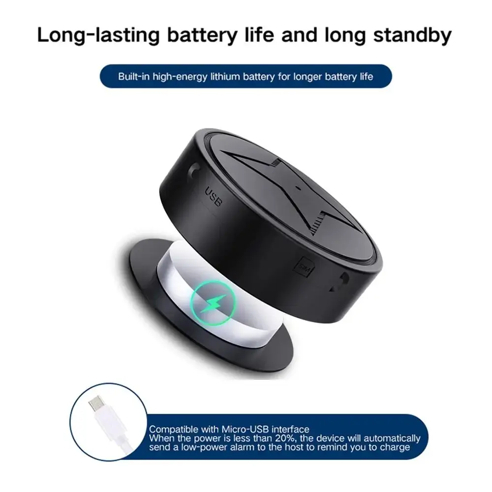 Portable GPS Tracker Personal Locator Precise Positioning 5-10 M Strong Magnetic Attraction Multple Alarms Support 2G/3G/4G SIM