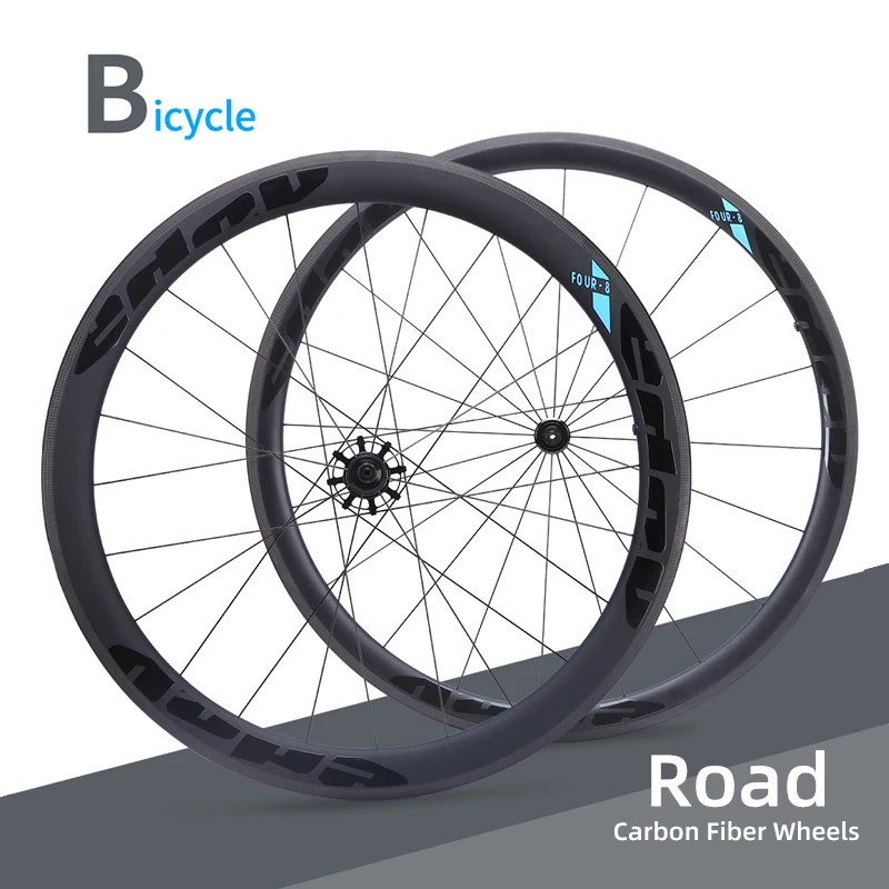 

Carbon Road Bike Wheelset 700C Ultra Light 1834g Straight Pull 38mm 50mm Bicycle Rim Brake Wheels