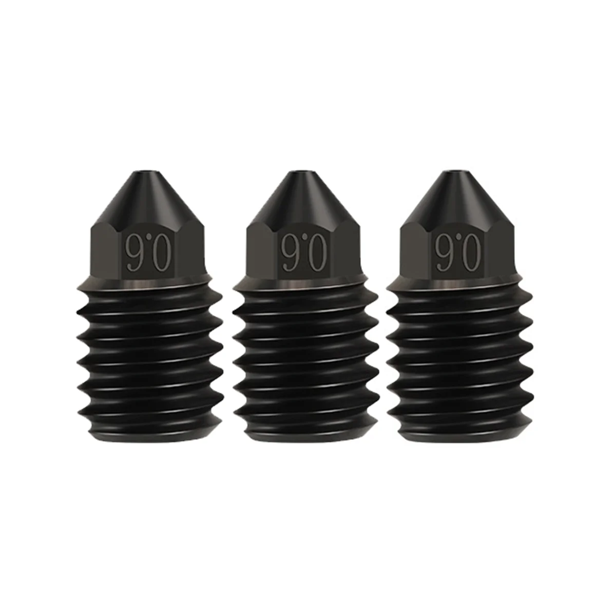 

3Pcs Clone Cht Nozzle 0.6mm Cht Hardened Steel High Flow Extruder Nozzles for Upgraded Bambulab Hotend P1P X1C