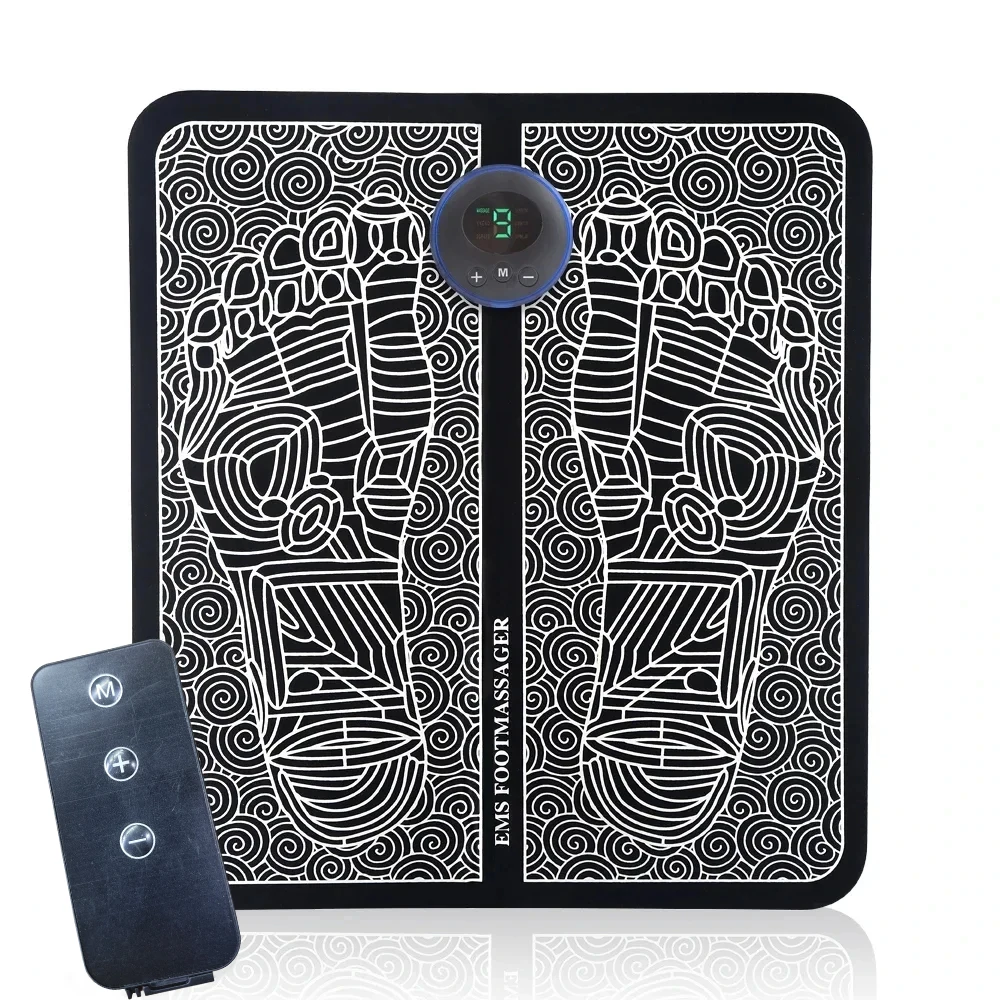EMS Foot Massage Mat - Multi-Frequency Stimulation with 8 Zone Reflexology Massage