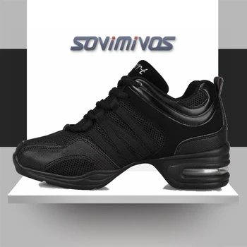 New Soft Outsole Breath Dance Shoes Women Sports Feature Dance Sneakers Jazz Hip Hop Shoes Woman Dancing Shoes Ladies Sneakers 1