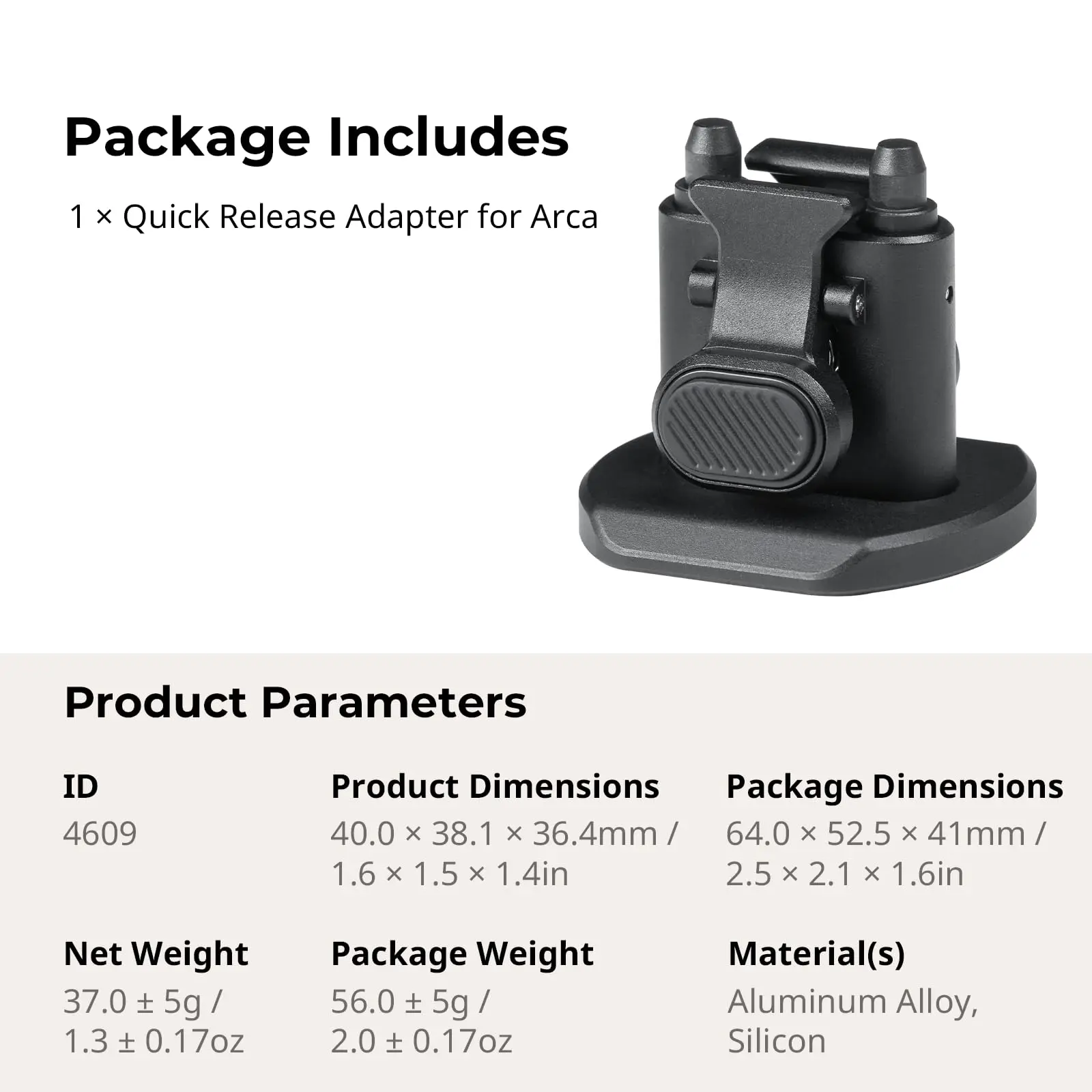 Adattatore Sgancio Rapido SmallRig H11 Per Treppiedi E Stabilizzatori - Foto 2