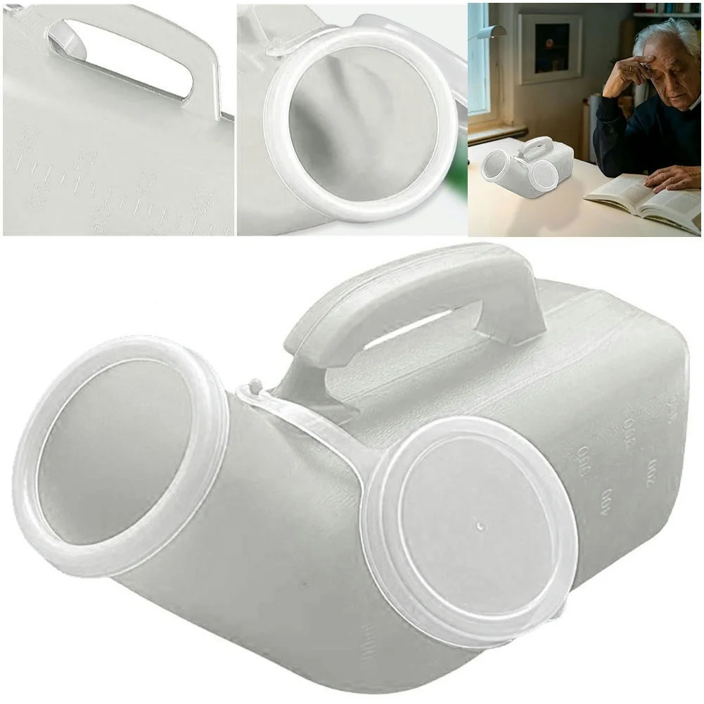 1200ml Plastic Urinals for Men Spill Proof Pee Bottle Plastic Portable Urinal with Lid for Car Elderly and Incontinence portable urinal