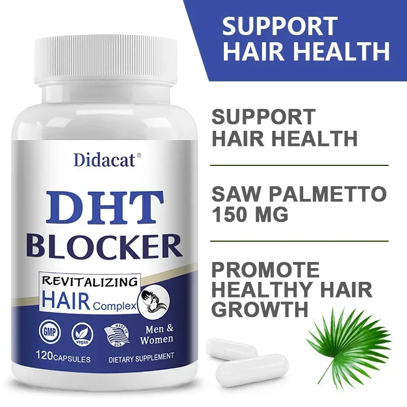 Reduces Prostate Inflammation DHT Blockers Promote Hair Growth,Hair Loss,Thinning Hair in Men-Saw Palmetto Prostate Supplement - Image 6