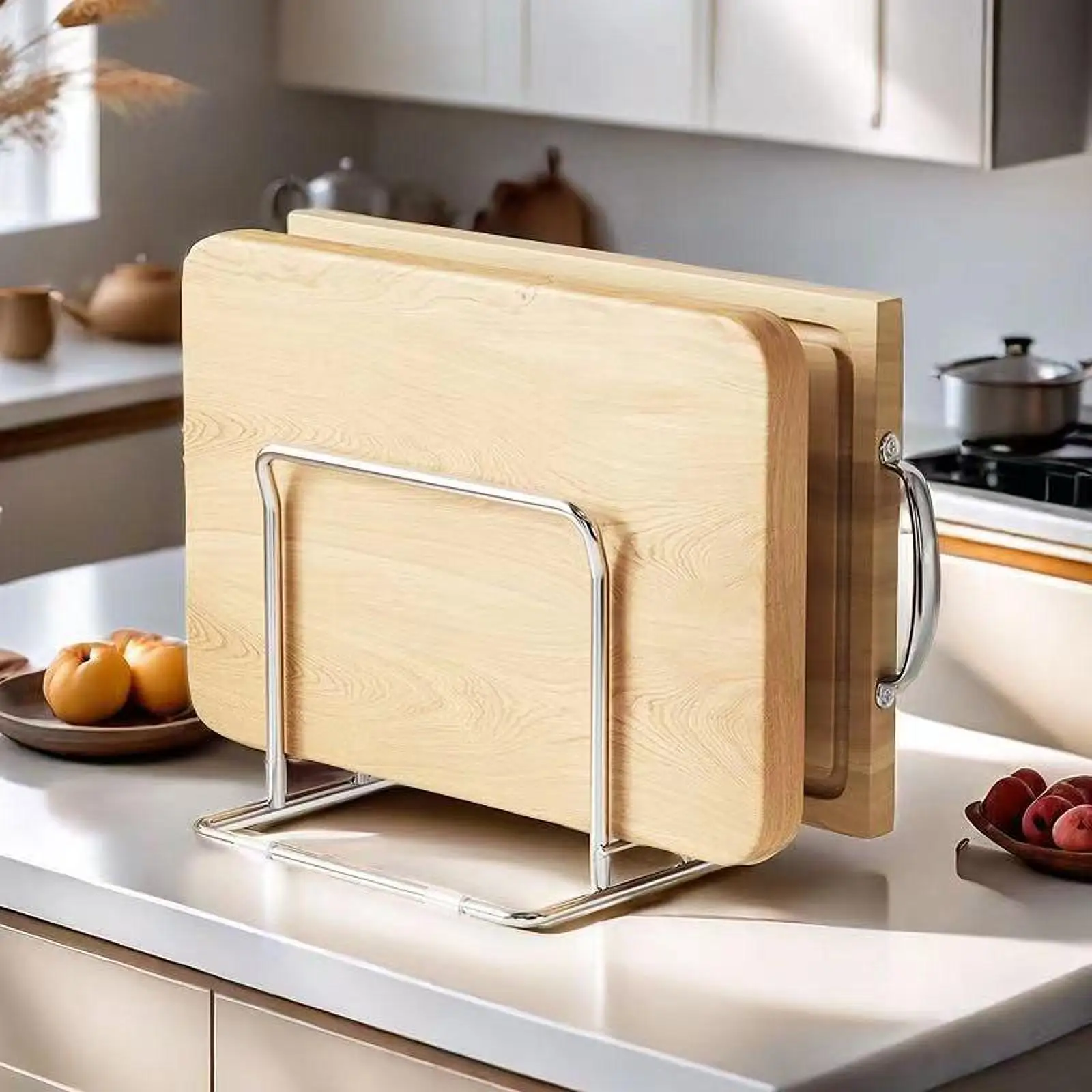 Cutting Board Holder Rack Pot Lid Holder for Restaurant Plates Bakeware