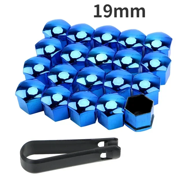Car Wheel Nut Caps - Protective Anti-Rust Auto Hub Covers for Exterior Decoration, 20-Piece Set