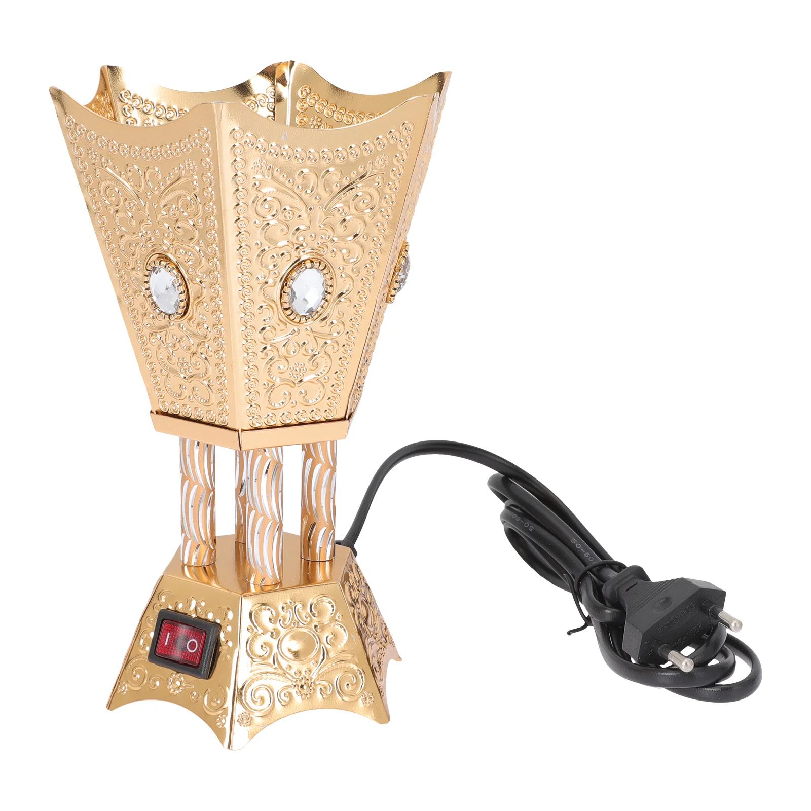 

Electric Iron Retro Burner Ornament Burner Metal Craft (EU Plug)