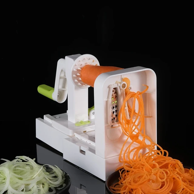 Vegetable Spiralizer with 5 Stainless Steel Blades Best Veggie Spiral Slicer  Curly Fry Chopper Cutter Pasta Spaghetti Maker - AliExpress