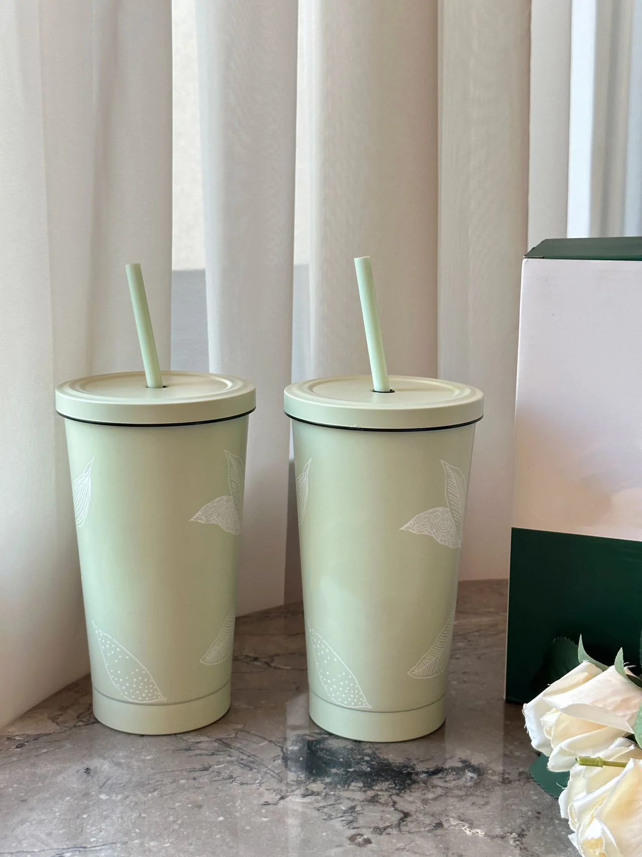 

304 Stainless Steel Straw Cup High Appearance Insulation Cups Portable Water Mugs for Travel Summer Couple Kawaii Water Bottle