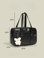 Japanese two-dimensional student JK uniform bag girl PU schoolbag COS wear-resistant waterproof one-shoulder Messenger handbag - Image 4