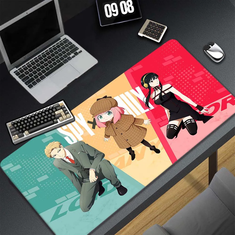 

Spy x Family Mesa Game Pra Pc Mouse Pad Large Mousepad Gamer Speed Deskmat Gaming Accessories Keyboard Pads Anime Soft Mause Pad