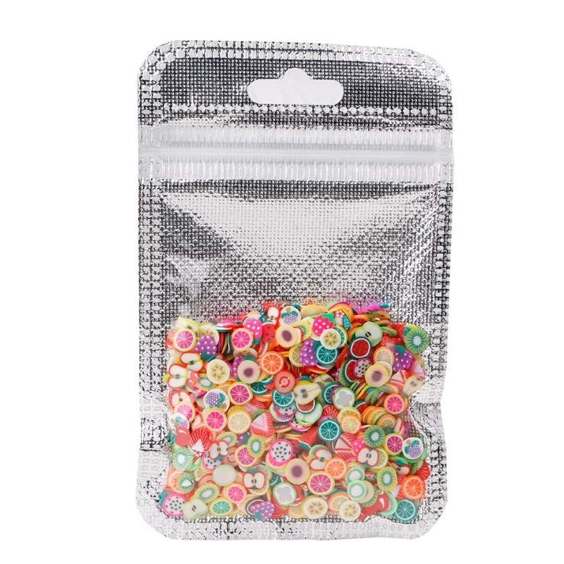 

1000PCS/Bag 3D Fruit Fur DIY Art Tip Sticker Decoration