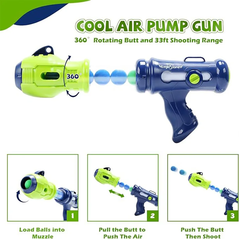 Movable Dinosaur Shooting Toys for Kids,Electronic Target Shooting Games with 2 Pump Gun,48 Balls Party Favor Toys with Score Re 3