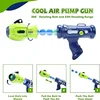 Movable Dinosaur Shooting Toys for Kids,Electronic Target Shooting Games with 2 Pump Gun,48 Balls Party Favor Toys with Score Re 3