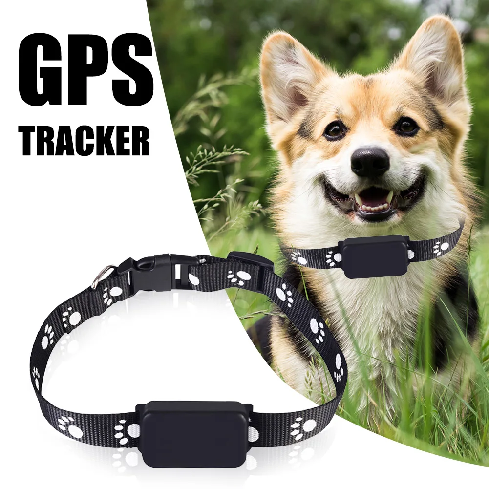 Pet Collar Tracker GPS/AGPS/LBS/WiFi Tracking Safety Tracking Device Anti Loss USB Rechargeable