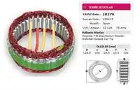 

10279 for STATOR type 12V 75A YMGRANDSALON STRATEX GALLOBER SANATA DAR type NURSAN sber
