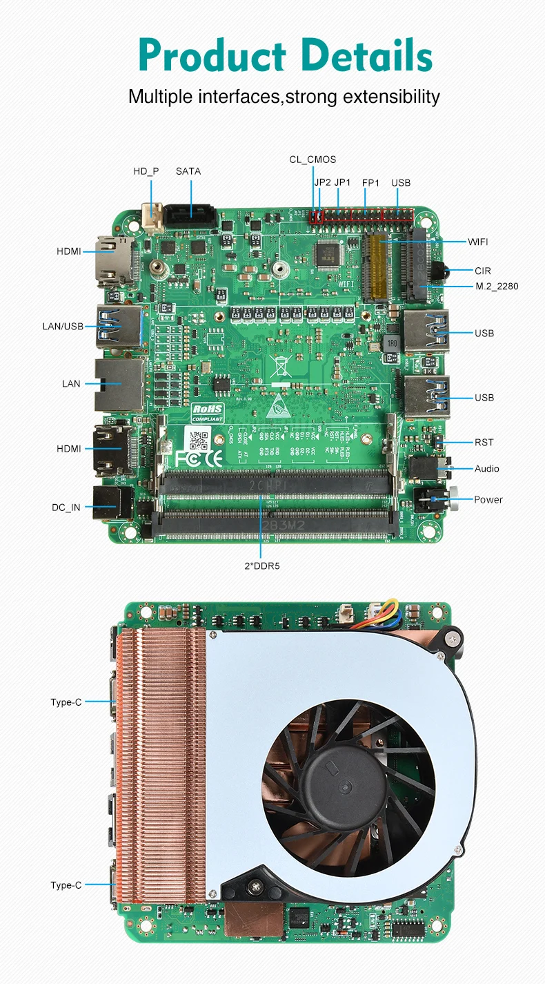  NUC I5-1240P κ, NUC , 100x100mm, 2x2.5G LAN Ʈ
