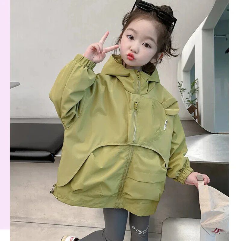 Girls Autumn Coat 2024 New Fashionable Loose Autumn Top for Baby Girls Baby Girl Clothes Op for Baby Girls Baby Girl Clothes