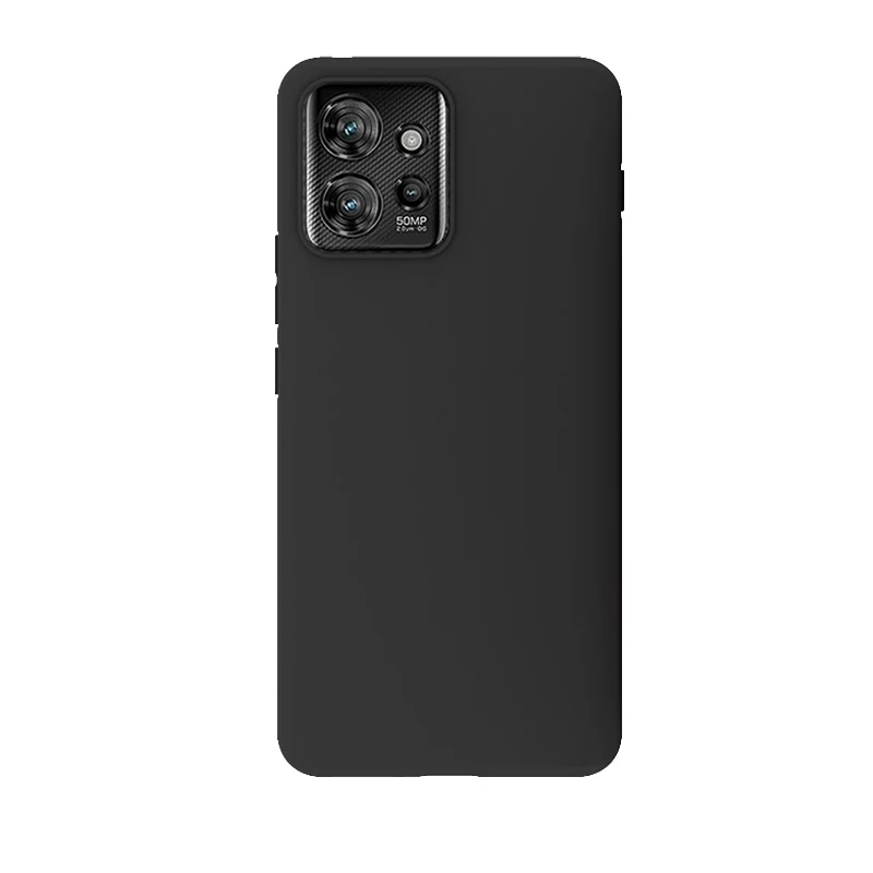 Black Matte Soft Silicone Full Protective Bumper Case