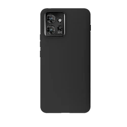 Black Matte Soft Silicone Full Protective Bumper Case - Moto Thinkphone (Black)
