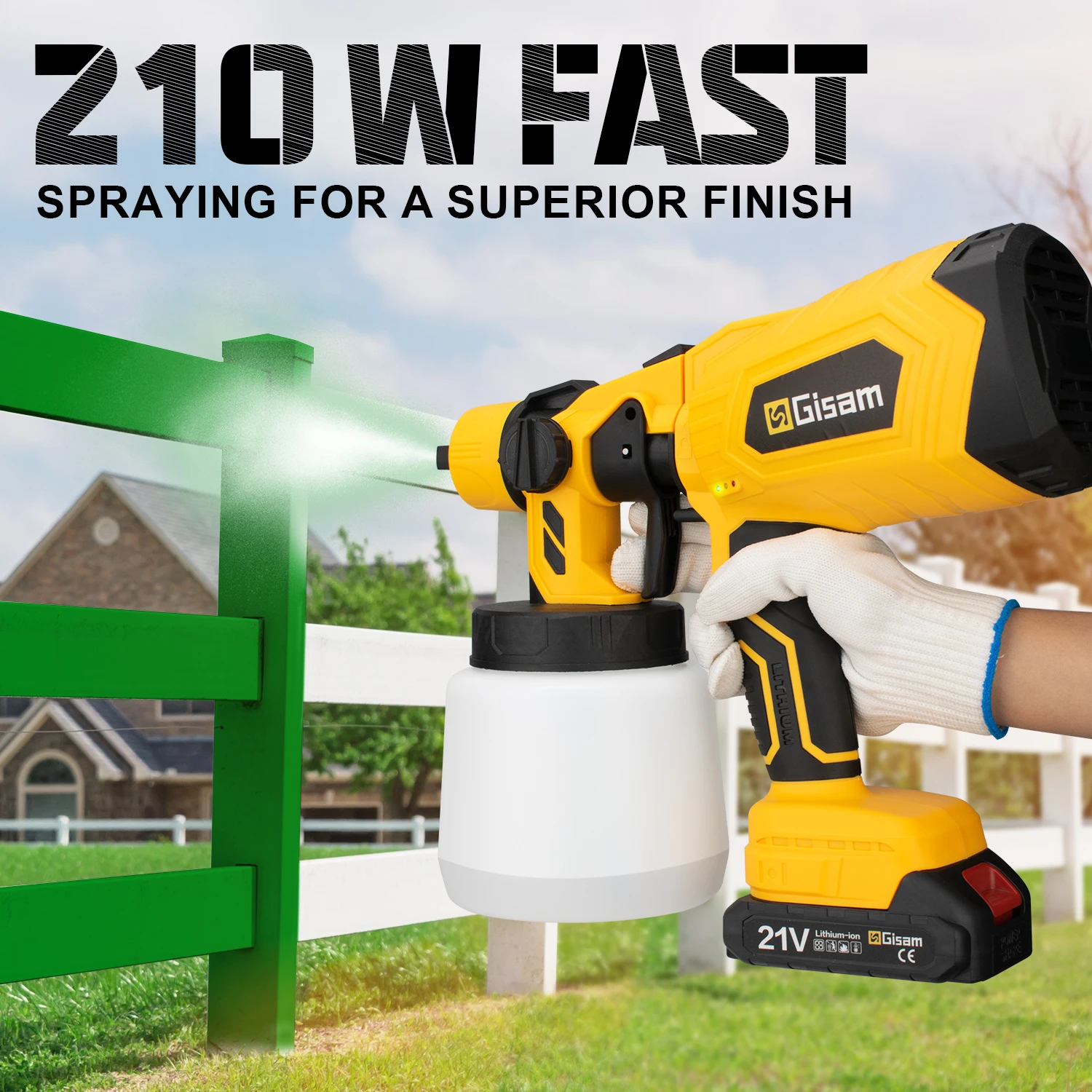 1000ML Brushless Electric Spray Gun HVLP Cordless Paint Sprayer Auto Furniture Steel Coating Airbrush For Makita 18V Battery 4