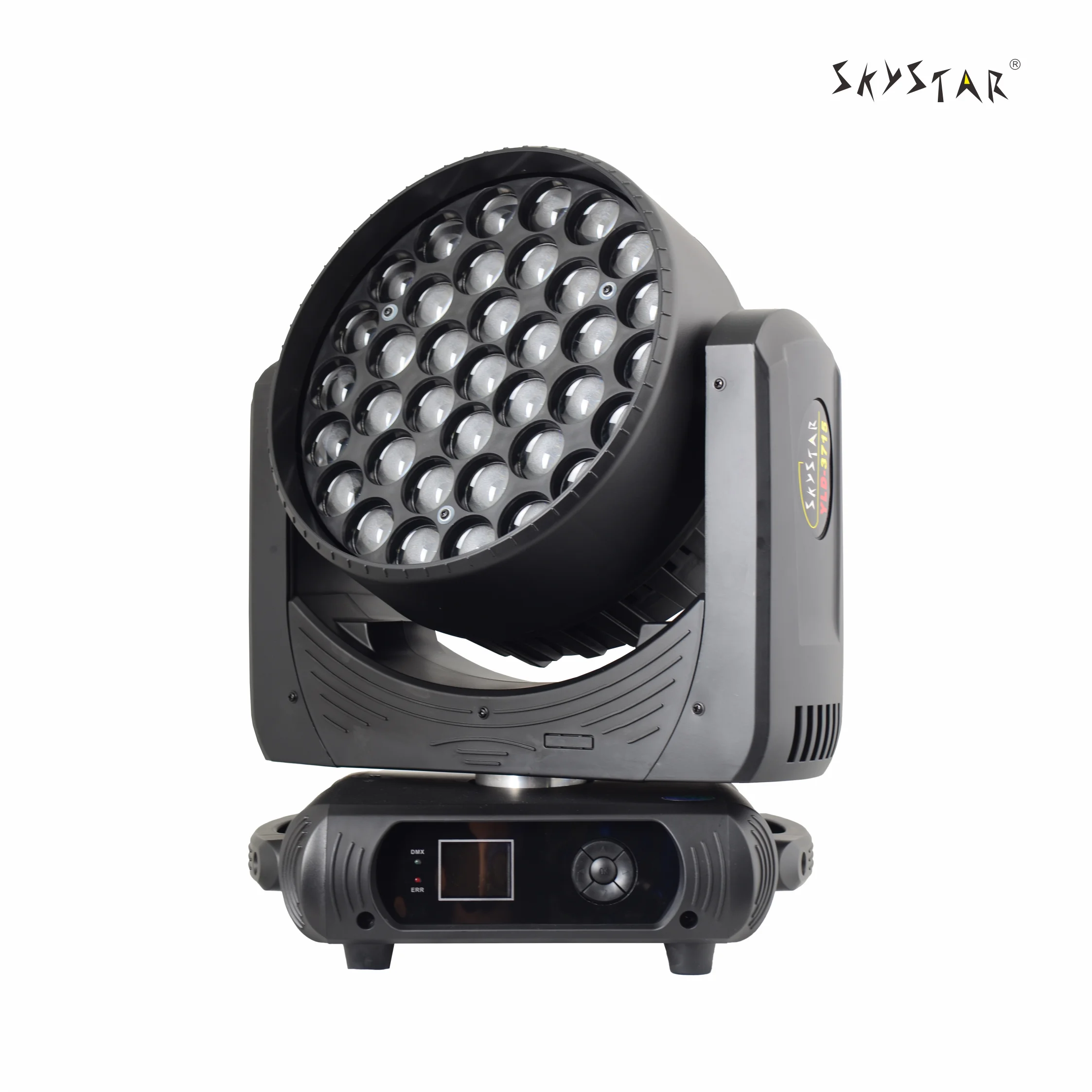 

37Pcs 15W LED Lamp Beads Zoom RGBW 4 in1 Moving Head Light with Infinite Color Mixing Wash Effect Light Stage (Carton Packing)