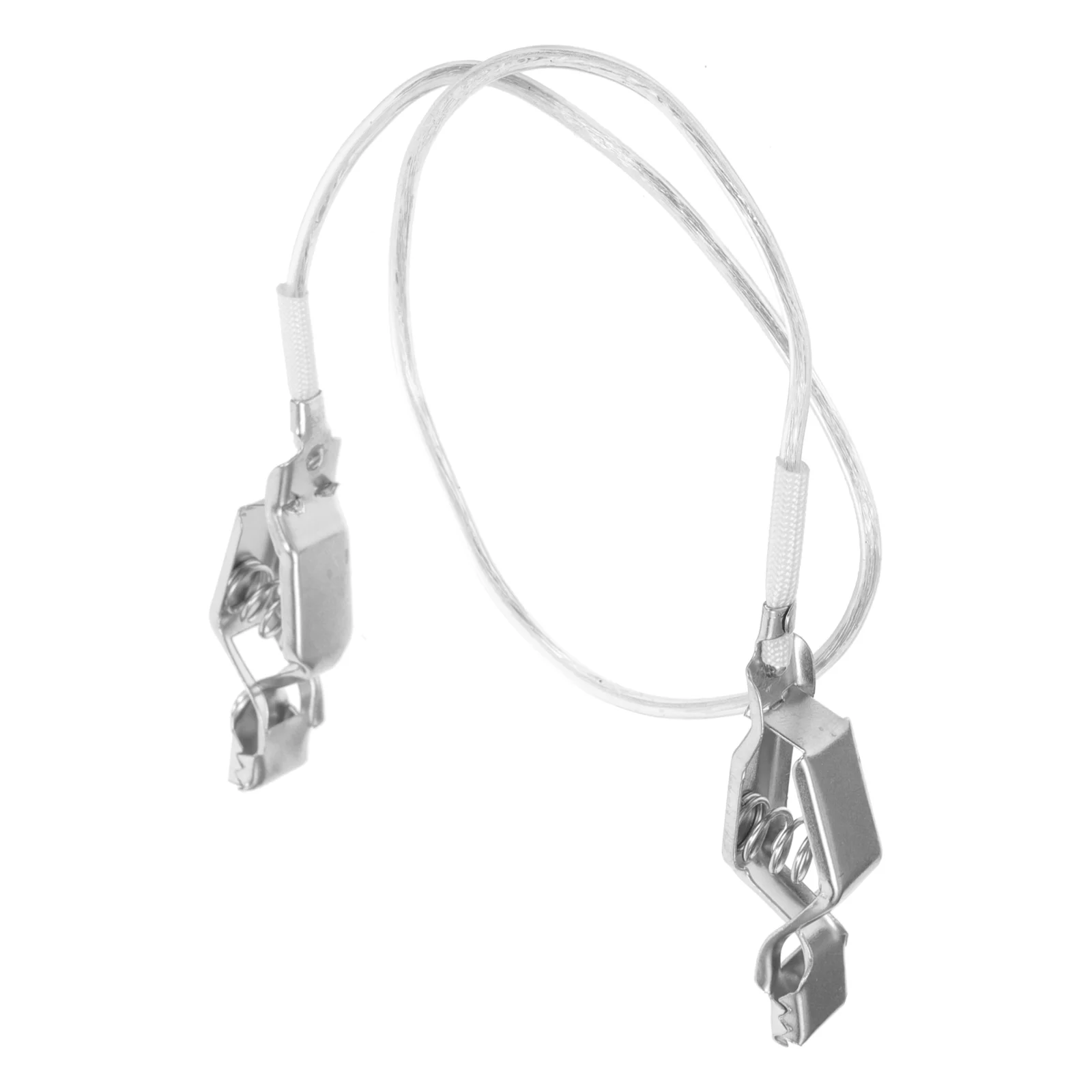 

Foil Head Clip Line Cable Wire Clips Fencing Clamp Multi-use Hand Mask Stainless Steel Equipment Cord Body