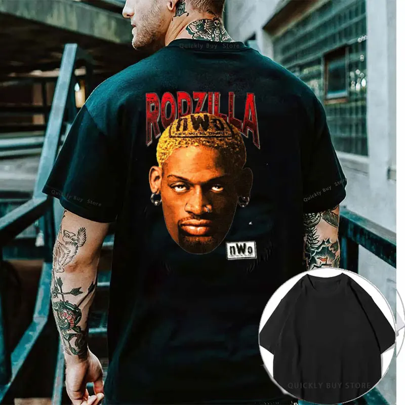 Bobby Rodman Face Y2K Top T-Shirt Da Donna 100% Cotone Magliette Grafiche T-Shirt Da Uomo Di Alta Qualità Harajuku Punk Tees